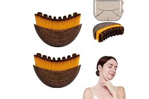 Yuequle 2025New Lymphatic Contour Face Brush, DLymphatic Drainage Massager for Face, Dry Brush, Chin & Jawline Sculpting, Erg