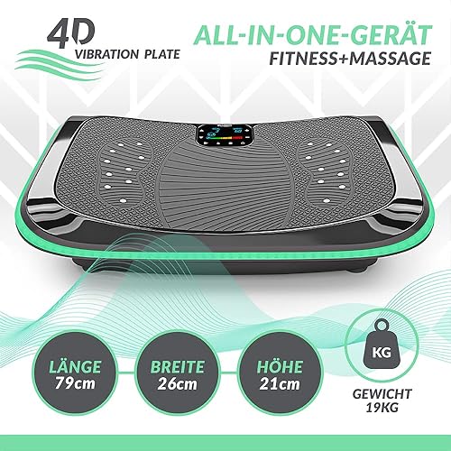 Bluefin 4D Triple Motor Vibration Plate Machine | Powerful Vibration Plate  Exercise Machine with Magnetic Therapy | Bluetooth Speaker | Vibration  Oscillation & Micro Vibration | Silent Drive Motors in Dubai -