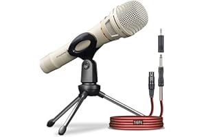SonixForce Dynamic Microphone - Professional Vocal Microphone for Singing - Handheld Wired Mic with 16ft XLR to 1/4" Audio Cable - Mic for Speech, Studio & Live Performance