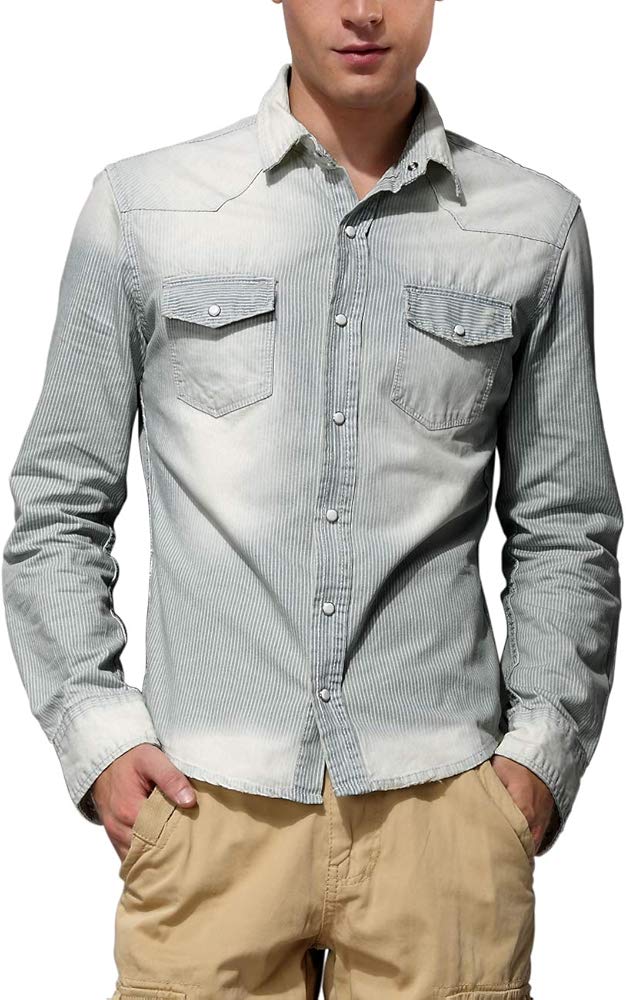 Amazon Matchstick マッチスティック シャツ メンズ デニムシャツ