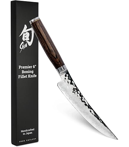 Shun Faca de chef Premier de 25,4 cm, faca de cozinha japonesa