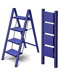 Taranta 4 Step Ladder,Aluminum Lightweight Folding