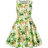 ALISISTER Girls Dresses Sleeveless Casual Kids Summer Sundress 4-11 Years