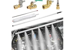 Gekufa 39'' Car Radiator Cleaning Wand, 25° Fan Nozzle Radiator Genie Water Air Cleaning Wands, High-Pressure Washer Radiator Wand with 1/4'' Quick Coupler (4500PSI)