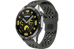 LYSMVIVI Soft Silicone Watch Bands 22mm 20mm 19mm 18mm Breathable Sweatproof Sport Watch Straps with Quick Release for Women & Men