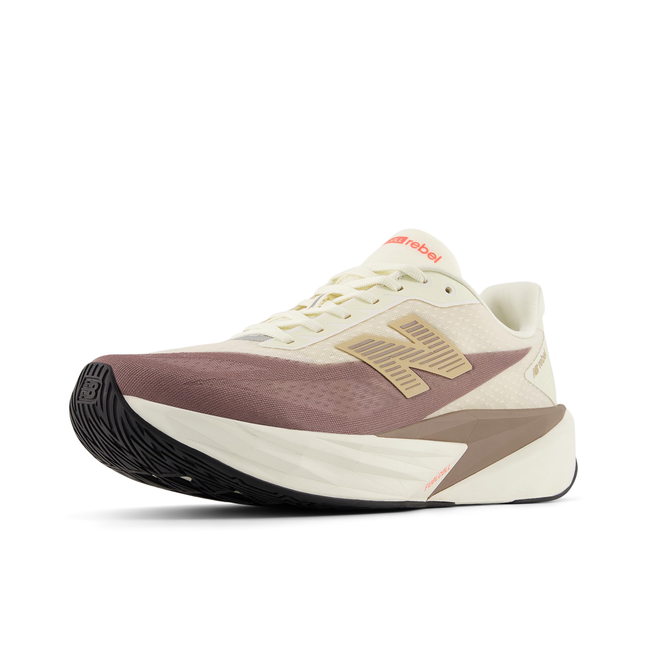 Photo 1 of New Balance Men's FuelCell Rebel V5 Running Shoe, Angora/Earth Shadow/Sea Salt, 10 M