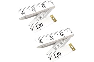 2 PCS Soft Tape Measure 120 Inch/ 300cm, Double Scale Sew Soft Measurements Flexible Measuring Tape for Body Sewing Tailor Cr