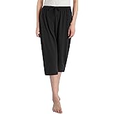 Latuza Women's Cotton Capri Pants Sleep Capris