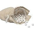 Webake 10mm Ceramic Pie Weights with Cotton Bags, Over 600 Beads Enough for 2 Pie Crusts, up to 1.6LB, Reusable Pie Weights f