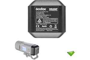 GODOX WB400P for AD400 Pro Battery Replacement, 2600mAh 21.6V Li-ion Battery Pack AD400Pro Flash Strobe Speedlite Speedlight