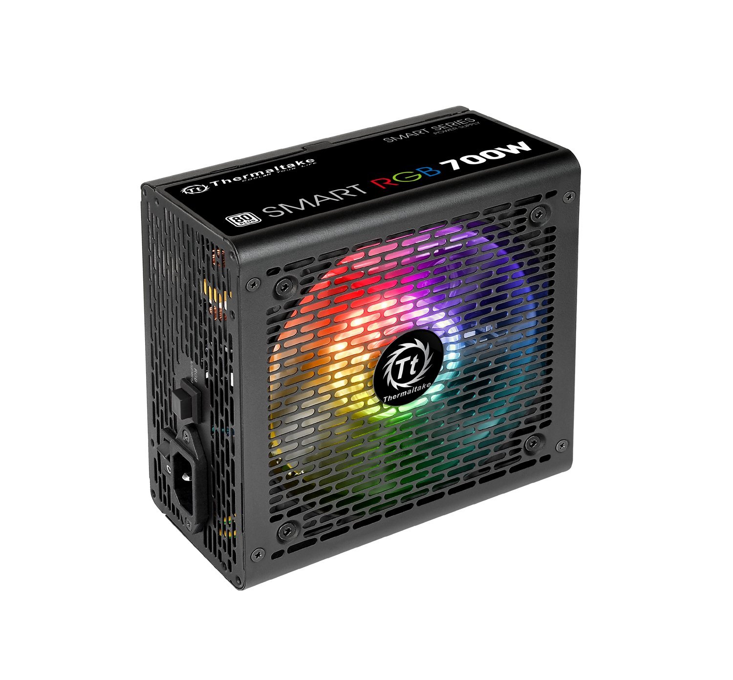 Thermaltake Smart RGB 700W 80+ 256-Color RGB Fan ATX 12V 2.3 Kaby Lake Ready Power Supply 5 Yr Warranty Power Supply PS-SPR-0700NHFAWU-1