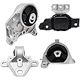 ENA Engine Motor and Trans Mount Set 4 Compatible with Chrysler Dodge 2001 2002 2003 2004 2005 2006 2007 Town & Country Voyager Caravan Grand Caravan 3.3L 3.8L Replacement for A2926 A2928 A2925 A2927