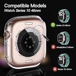 Adorve 3 Pack Tempered Glass Case for Apple Watch