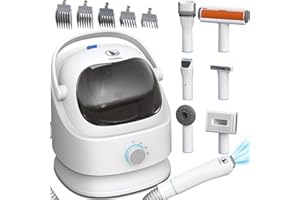 CEENWES 3L Dog Grooming Vacuum Dog Grooming Kit Professional Dog Hair Vacuum Pet Grooming Vacuum Pet Hair Removal Tool Dog Clipper Pet Grooming Shedding Brush for Dogs Cats