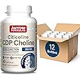 Jarrow Formulas CDP Choline Capsules, 250 mg Dietary Supplement for Memory and Brain Health, 60 Veggie Capsules, 60 Day Supply(Pack of 12)