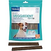 Virbac C.E.T. VEGGIEDENT FR3SH Tartar Control Chews for Dogs with digestive health support, VOHC Approved, Small 11-22lbs