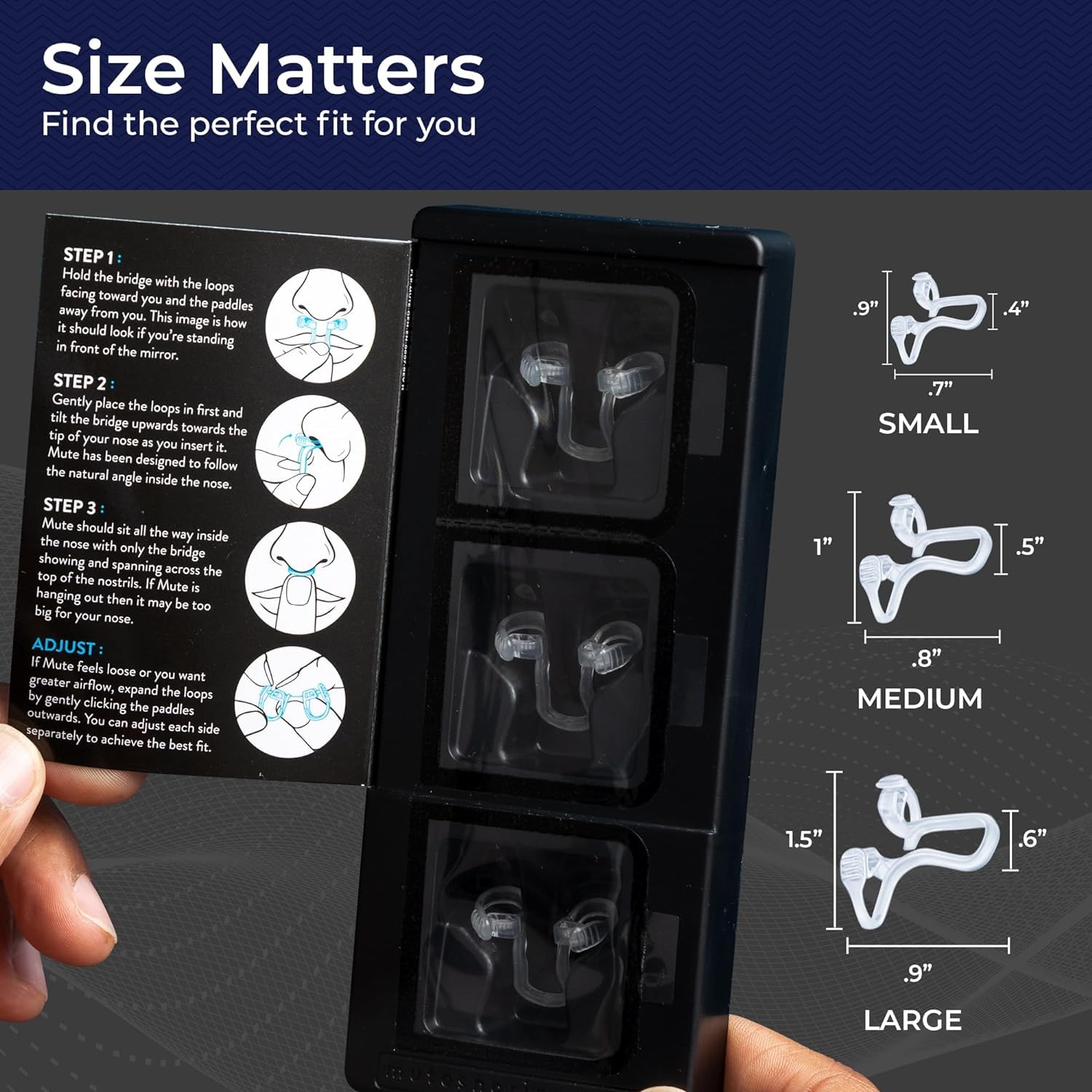 Mua Rhinomed Mute Snore Stopper Nasal Dilator for Snore Reduction Starter Pack Increases Airflow