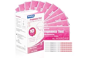 WODITOP Pregnancy Test Strips HCG Urine Test 10 mIU/mL High Sensitive 25 Count Individually-Sealed Early Pregnancy Predictor 