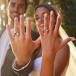 King Will 7mm Tungsten Ring for Men Silver Tungsten