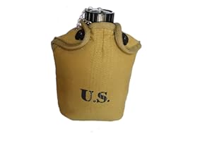 ANQIAO Reproduction WW2 US 1.0L Canteen with Cup Cover Set 3 in 1