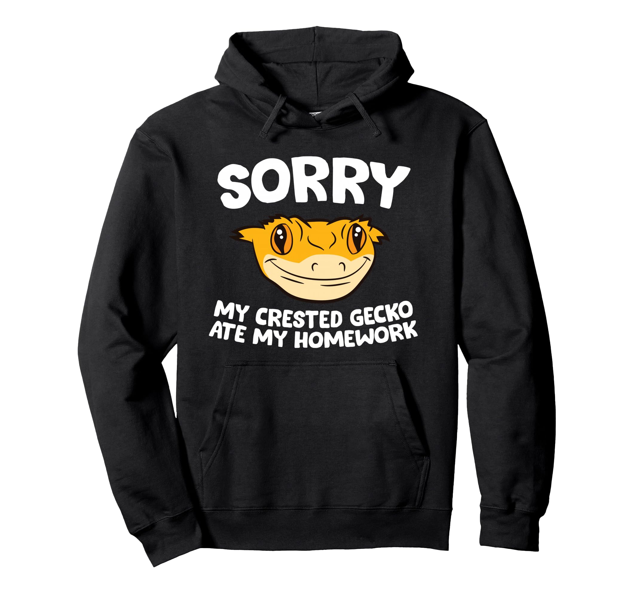 Crested Gecko Pet Sorry My Crested Gecko Ate My Homework Pullover Hoodie