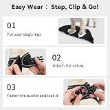 Joytale Step in Dog Harness Soft Mesh Reflective Easy Walk Vest XS XXXS Black view 3