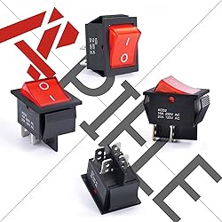 APIELE 3Pcs 2 Position Rocker Toggle Switch ON/Off