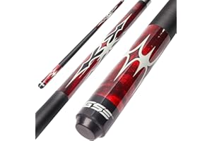 GSE Games & Sports Expert 58" 2-Piece Canadian Maple Hardwood Billiard Pool Cue Sticks for Men/Women, House or Commercial/Bar Use (Several Colors, Weight 18oz, 19oz, 20oz, 21oz Available)