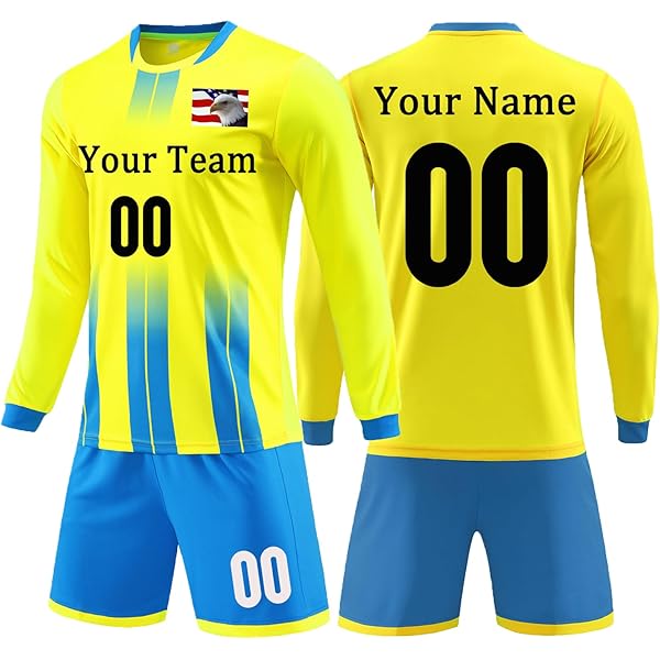 Amazon.com: Custom Goalkeeper Jersey with Name Number Logo