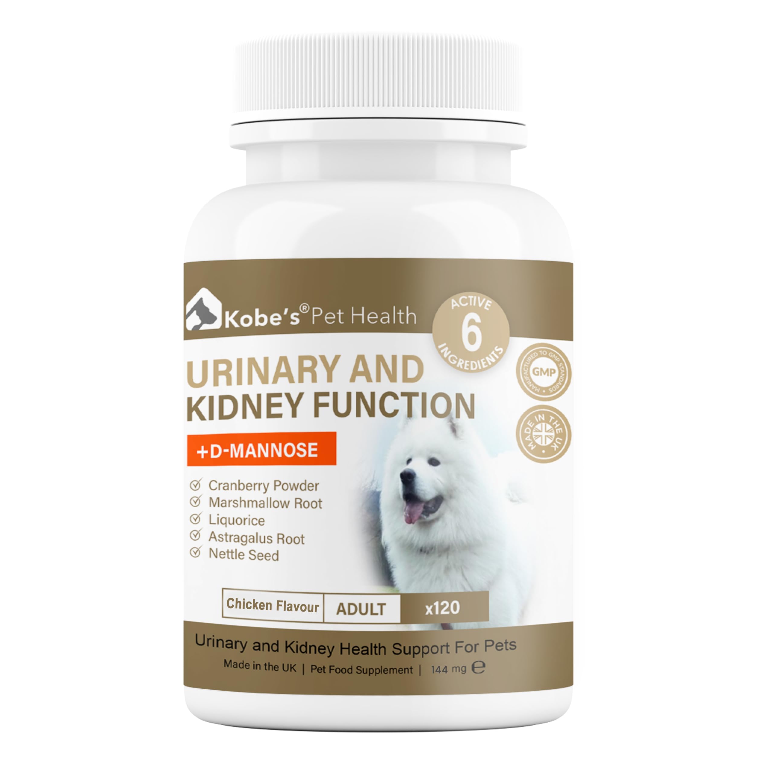 Probiotics for Dogs by KOBES® | Dog Diarrhea Treatment | Stimulates Immune System & Maintains Overall Health | Dog Bladder Support | Yeast Infection Treatment for Dogs | Pets Incontinence - 120 Caps