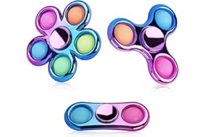 JAWHOCK 3 Pack Pop Fidget Spinner, Christmas Fidget Toys Adult Fidget Spinners for Kids - Christmas Gifts & Stocking Stuffers, Birthday Party Favors Classroom Carnival Prize for Kids Boys Girls