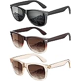 MEETSUN Polarized Sunglasses for Women Men Classic Retro Trendy Driving Sun Glasses UV400 Protection (3 Pack)