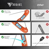 DOQAUS 3s Instant Read Meat Thermometer Backlit LCD Foldable Probe view 7