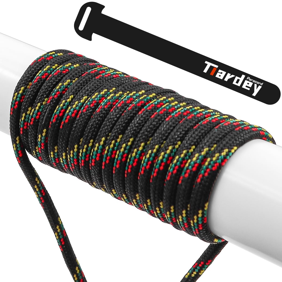 Tiardey PPF-082 Paracord 4mm 100ft (31m) 7 Core Strand,Tear-resistant,Nylon Cord,Mil Spec Type III Paracord,Holds up to 250kg for Outdoor Survival Camping