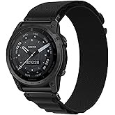 Nylon Quickfit 22mm Watch Band for Garmin Fenix 8 47mm/Fenix 7/7 Pro/6/6 Pro/5/5 Plus Band,Soft G-Hook Smartwatch Bands for Garmin Forerunner 965/955/945/935/Approach S62/S70/tactix 8 47mm/Descent G2