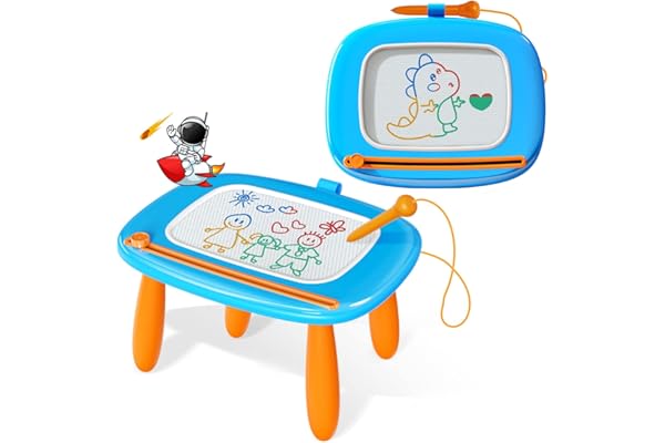 KIKIDEX Toddlers Toys Age 1-3, Magnetic Drawing Board, Toddler Girl Toys for 1-2 Year Old, Doodle Board Pad Learning and Educational Toys for 1 2 3 Year Old Baby Kids Birthday Gift