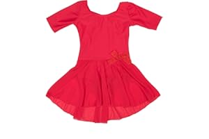 Leveret Kids Girls Skirt Leotard Long Sleeve Size Toddler-X-Large (2-14 Years) Variety of Colors