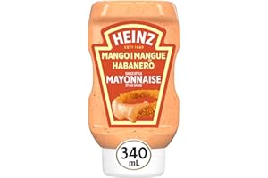 Heinz Mango Habanero Mayonnaise Style Sauce, 340 mL Bottle (Pack of 6)