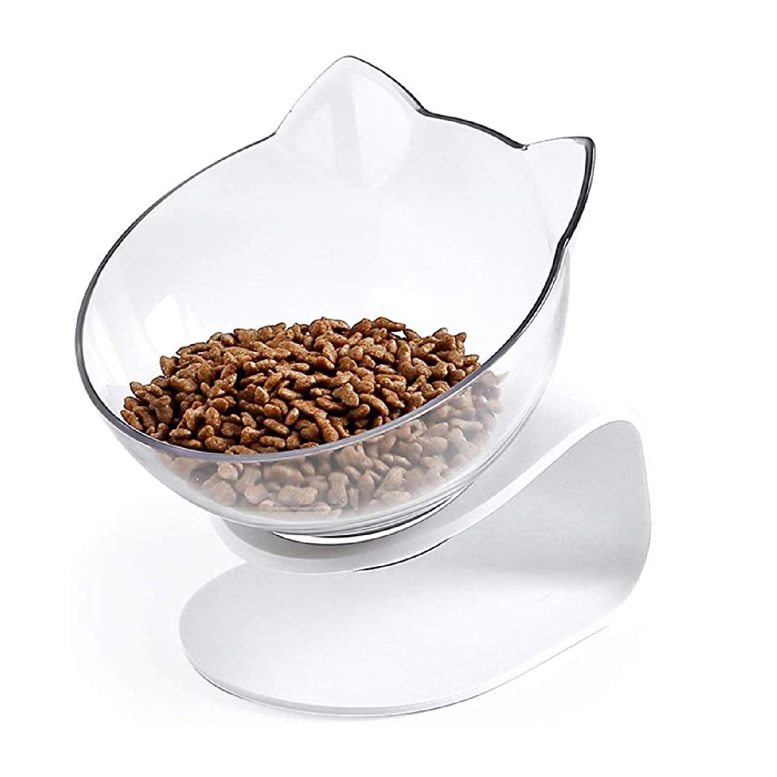 LANGING 1 Piece Cat Food Bowl with Raised Stand Ideal for Cats and Small Dogs