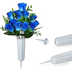 XONOR Artificial Cemetery Flowers, Set of 2