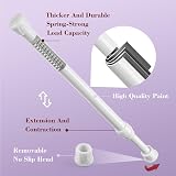 FRENESSA Aluminium Extendable Curtain Rod 40-72cm, 1.3cm Diameter view 4