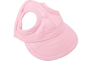 Pet Baseball, Dog Baseball Hat with Neck Strap Adjustable Pet Dog Cat Summer Travel Outdoor Baseball Hat Visor Sunbonnet Outf