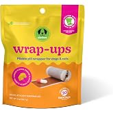 Stashios Wrap-Ups Pill Wrapper for Dogs &amp; Cats - Cheese, 30 Count | Hides any size pill or capsule - real carrots &amp; sweet potatoes - no corn, wheat, gluten or soy - resealable bag, USA made