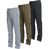 Ultra Performance 3 Pack Mens Open Bottom Sweatpants with Pockets, Casual Sweatpants for Men