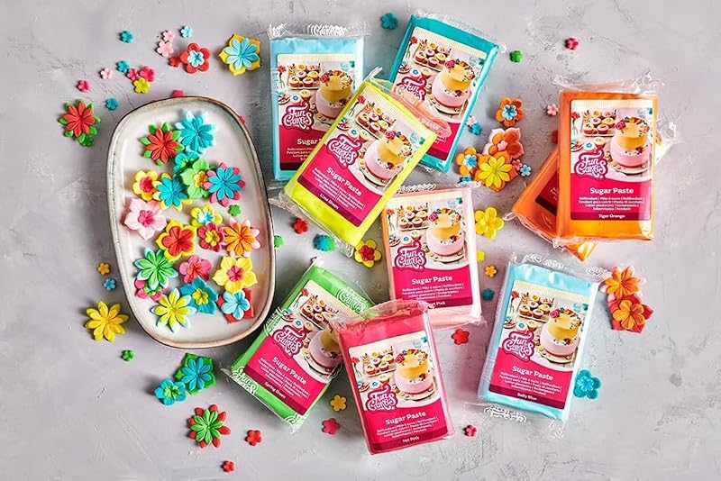 Sugar Paste Pasta de Azúcar, Hot Pink, 1 kg
