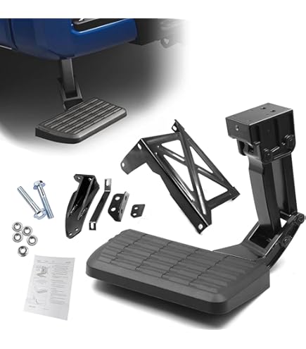 Aazon.co: QHHR Rear Bed Step Copatible With Ford F150 2021-2023 Retractable Buper Tailgate