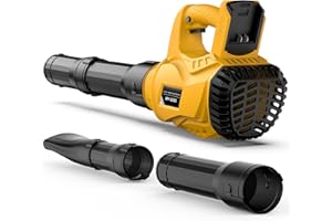 DENQIR Cordless Leaf Blower for Dewalt 20V Max Battery Powered(No Battery), 500CFM/150MPH Electric Leaf Blower with 6 Speed Modes, Lightweight Rechargeable Leaf Blower for Patio,Lawn Care,Dust & Snow Blowing