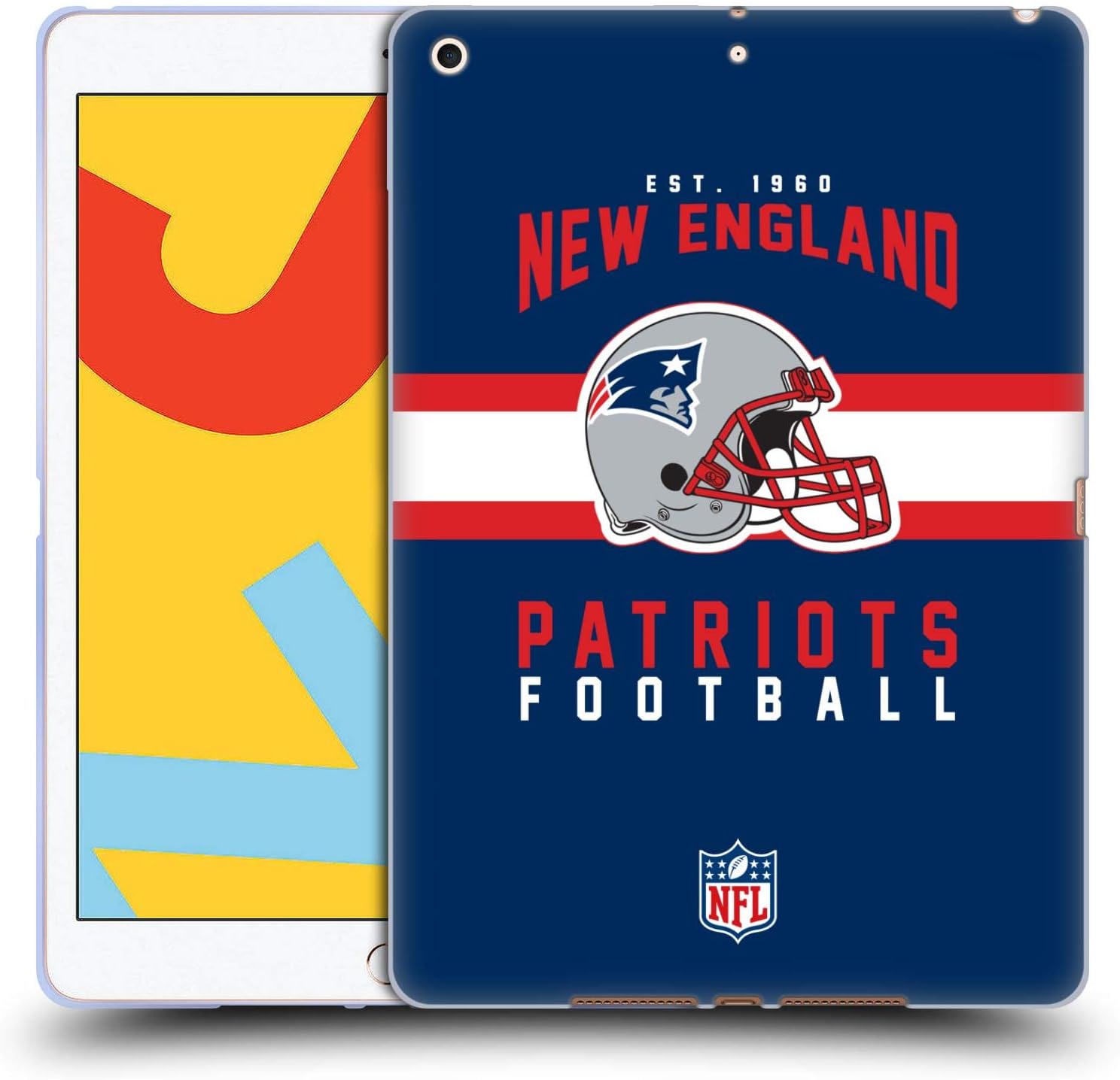 Amazon Com Head Case Designs Officially Licensed Nfl Helmet Typography 2018 19 New England Patriots Soft Gel Case Compatible With Apple Ipad 10 2 2019 2020
