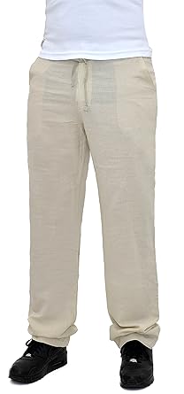by-tex Herren Freizeithose Sommerhose Herren Leinen Hose - B127