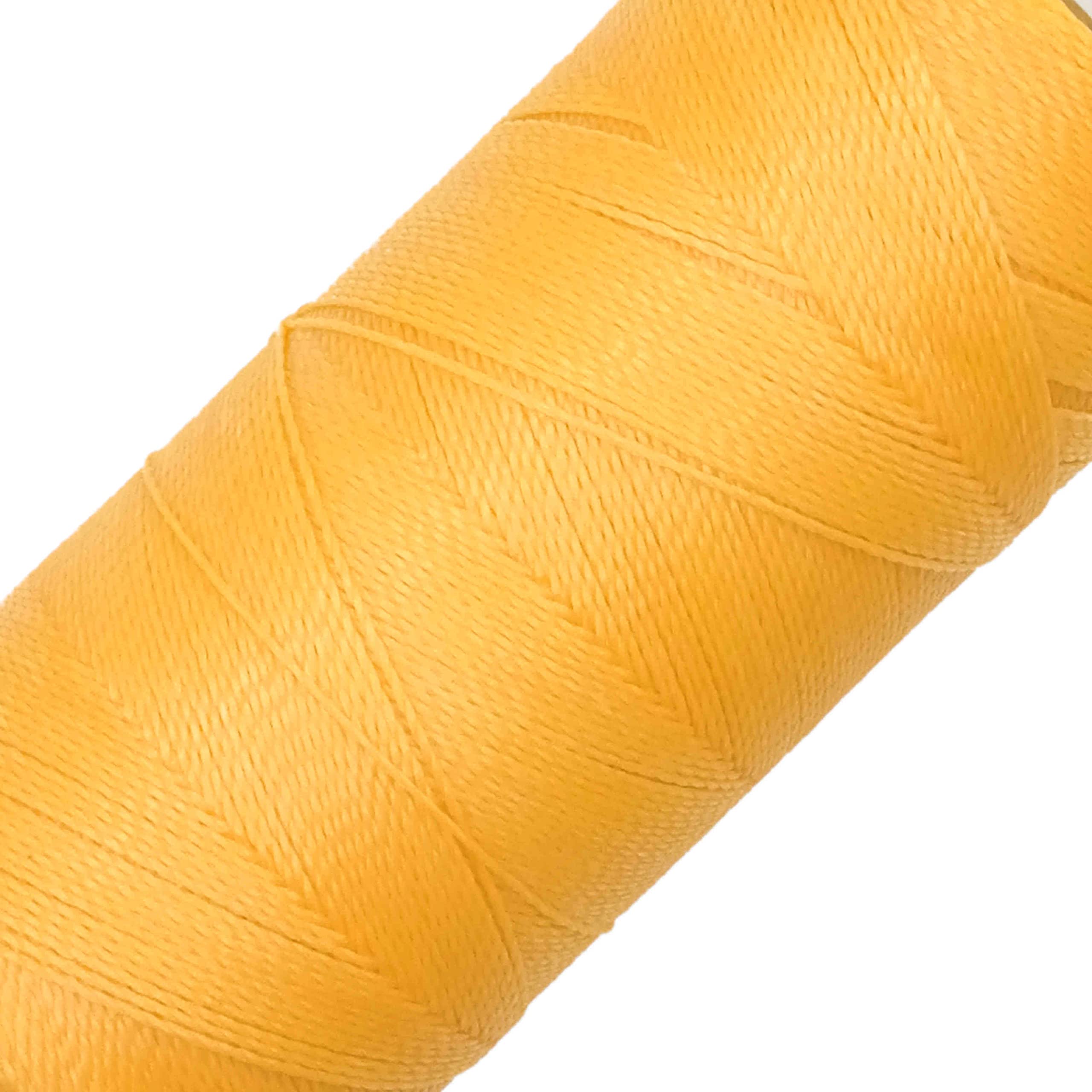 LINHASITA Waxed Thread 100gr / 360 Metres 0.5 mm Thick Polyester Macrame 30 Colours - cream — image 1
